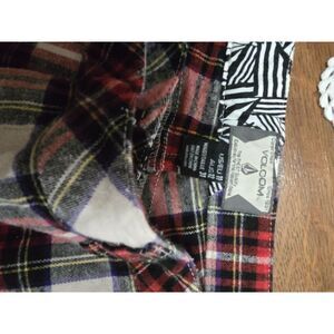 Volcrom Skinny Fit Flannel Plaid Low Ride Pants  Zipper & Pockets Women's SZ 11